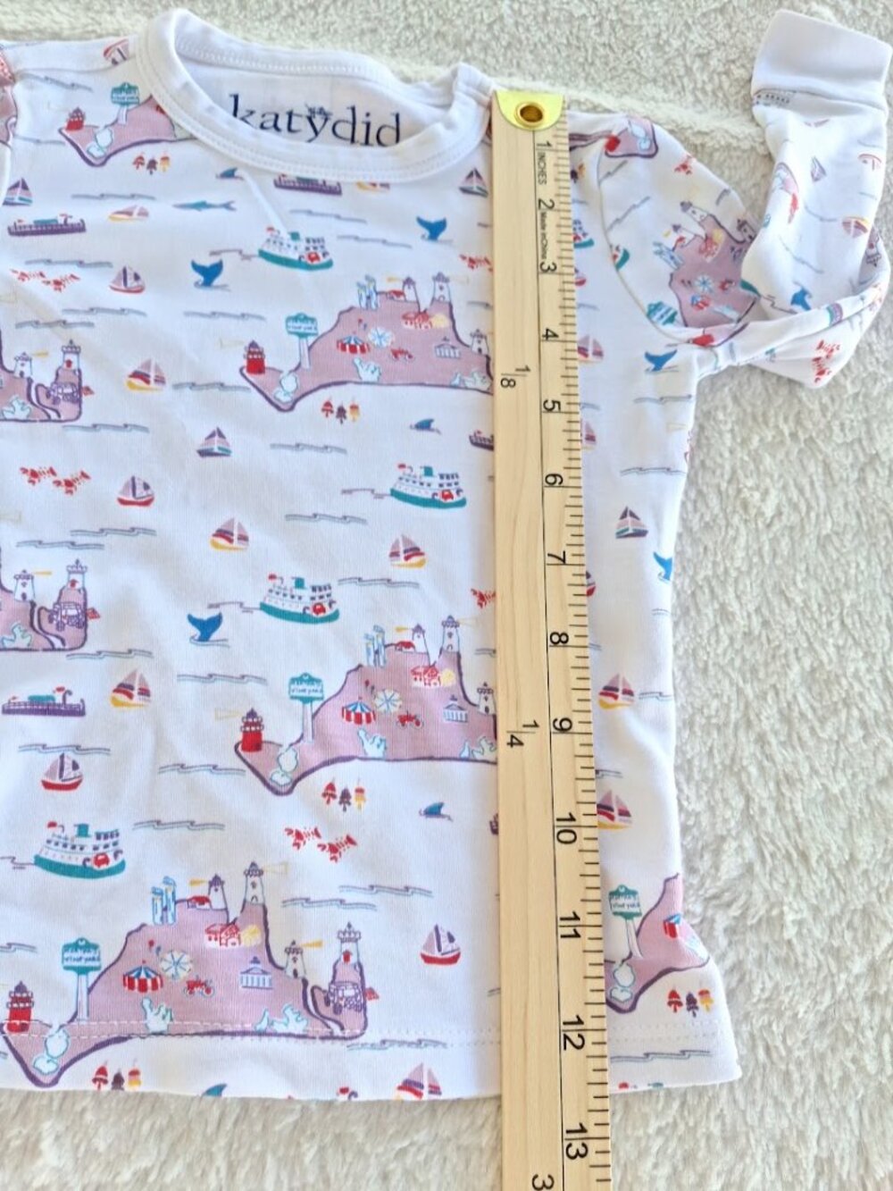 Martha's Vineyard Heritage Coastal Katydid Preppy Pima Cotton PJ Set 2T Peru - Picture 4 of 8